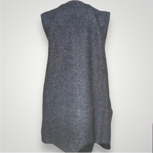 McGinn Fox Fur & Blue Wool Sweater Vest - Picture 3 of 6